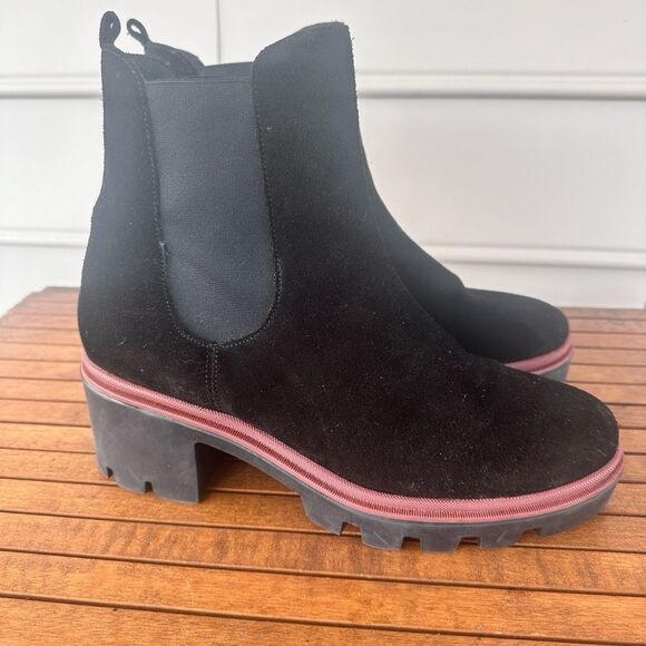 Antonio De faris suede leather Chelsea boots size 9.5 - Picture 1 of 11